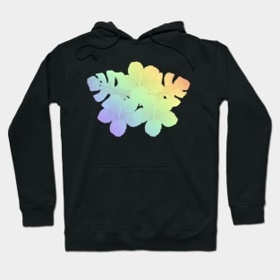 Tropical Rainbow Hibiscus Flower Hoodie